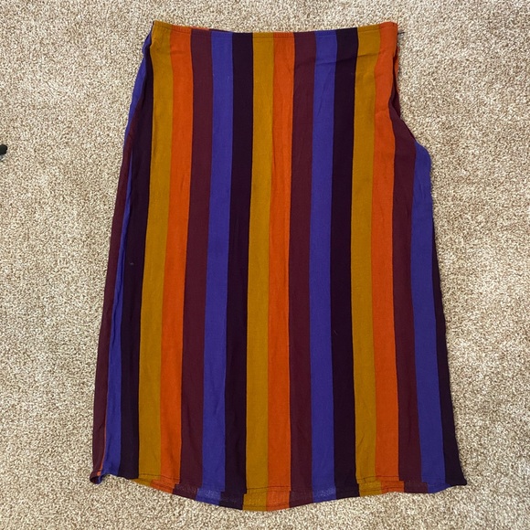 American Eagle Vertical Stripped Skirt - Picture 1 of 2